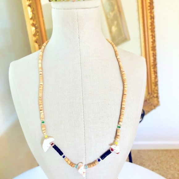 Vintage Heishi Fetish Animal Necklace & Unakite Bracelet - Picture 2 of 16